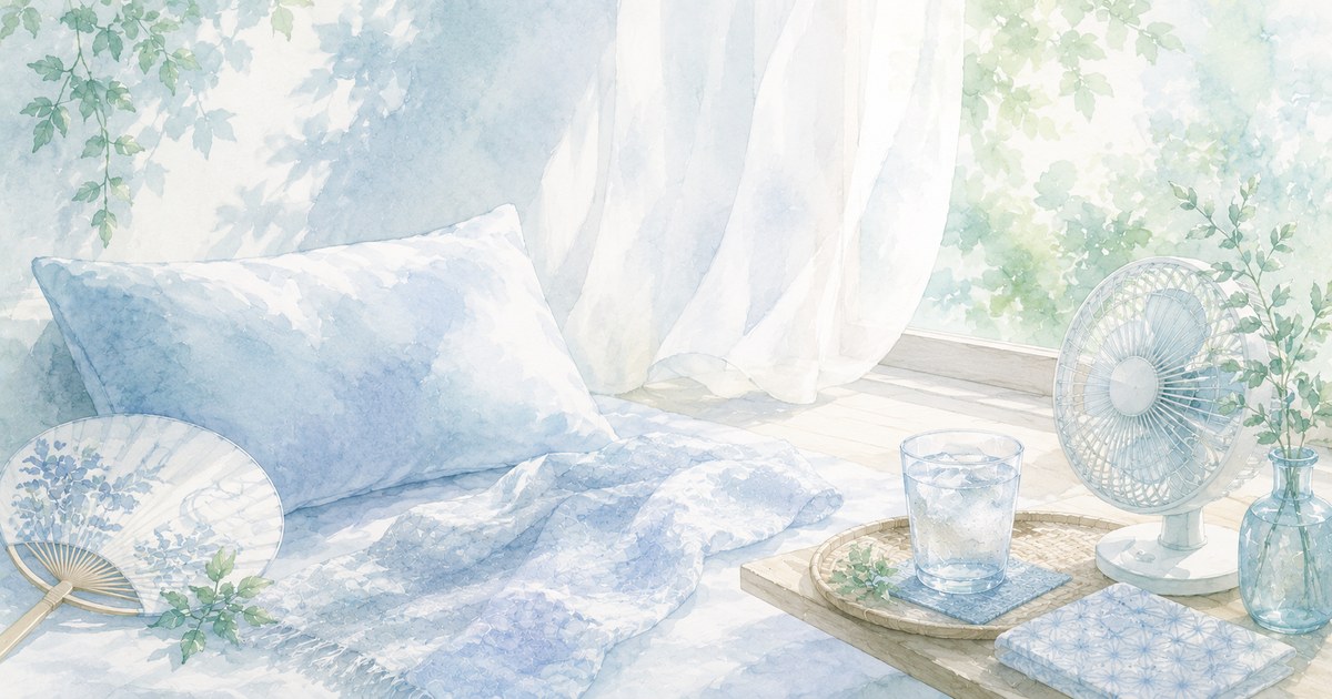 50代の夏を快適にする、暑さ対策グッズ。眠り・涼しさ・外出時のひんやり工夫