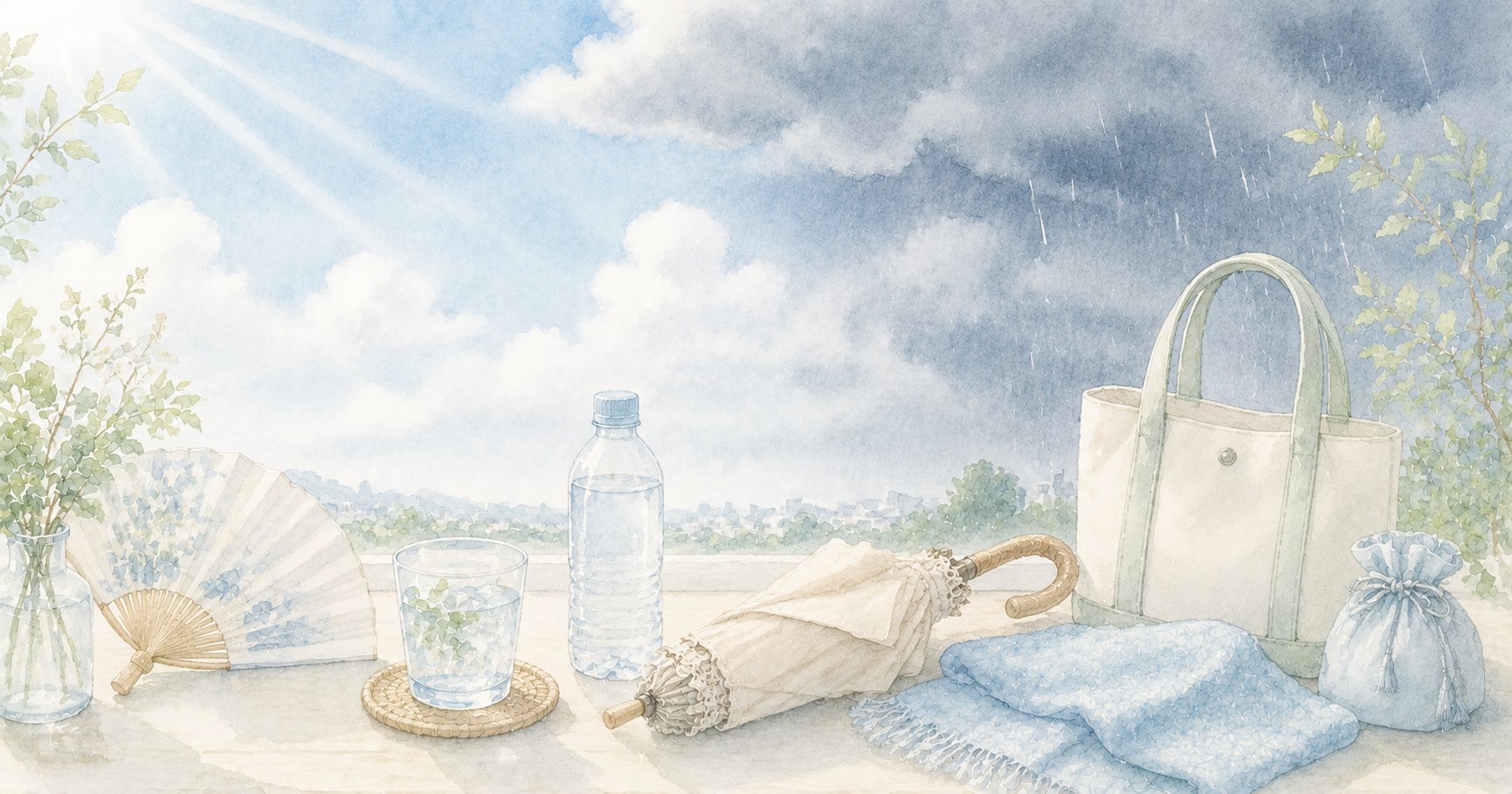 夏の急な体調不良に備える。猛暑と豪雨、両方への50代の体調管理